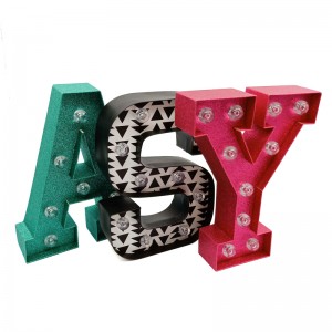 Yksilöllinen A-Z-kirjain, lahjapakkaus, kukka-laatikot, ylellisyyttä ja mukautettu logo